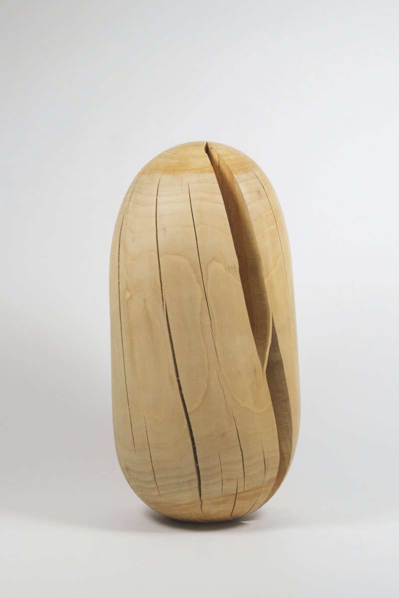 «Holzkörper», o.J. (Holz, H 55 cm, ø 26 cm)